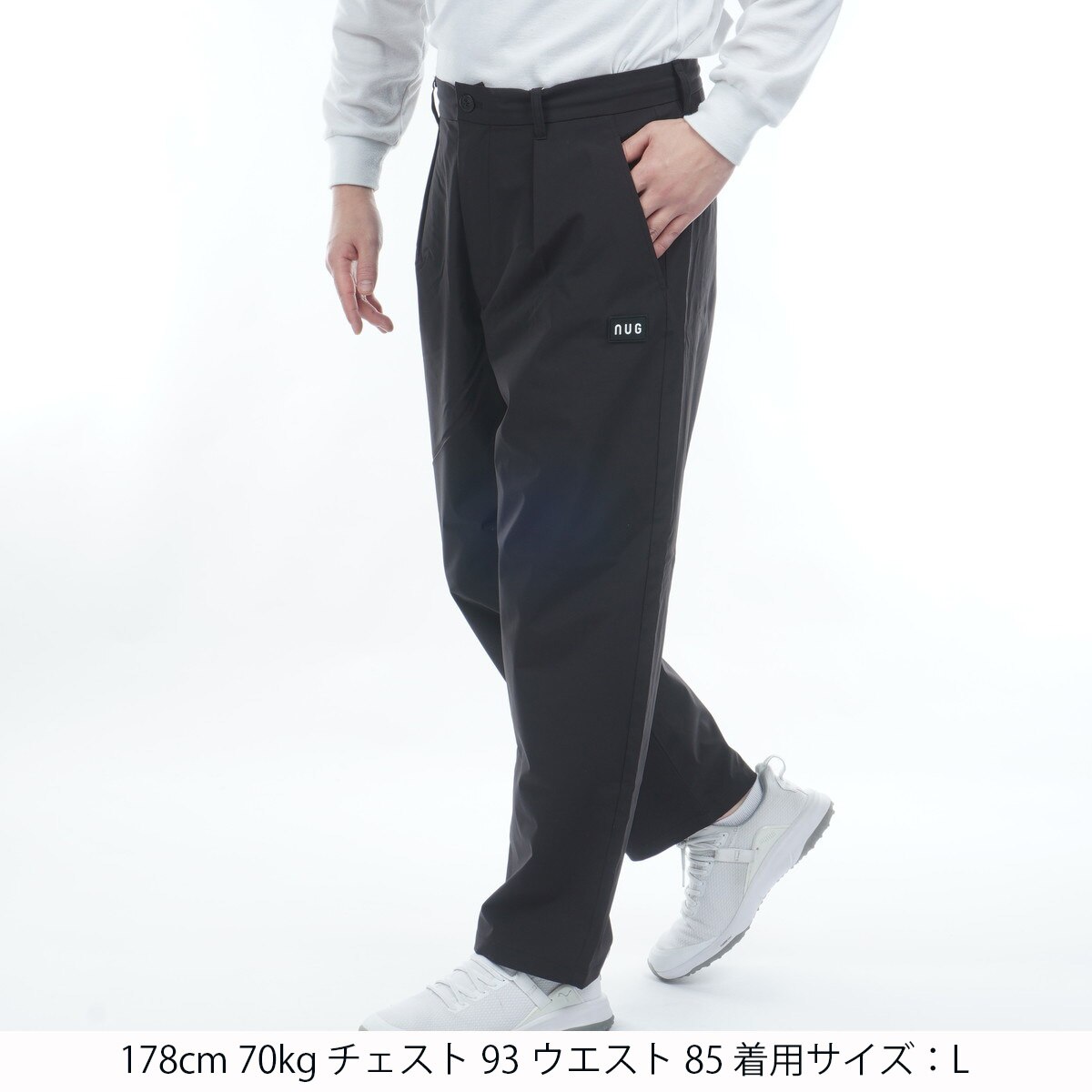 アウトレット】ポリエステル2層 ワンタックパンツ(ロングパンツ)|NANO