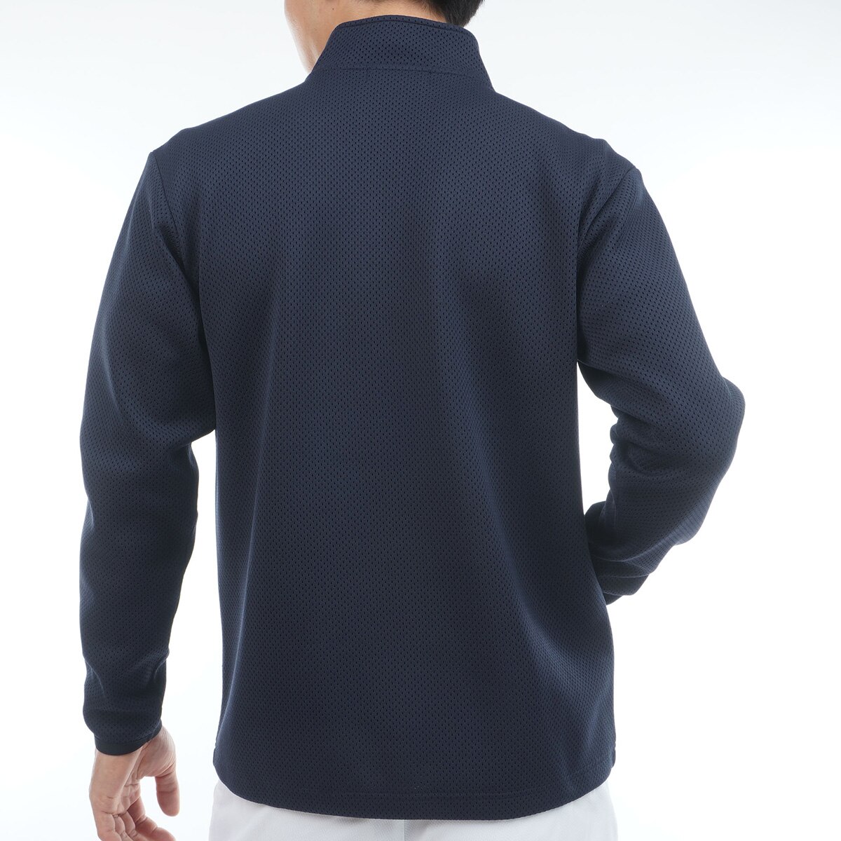 ストレッチ ビックメッシュ ダンボールハーフジップスウェット(中間着