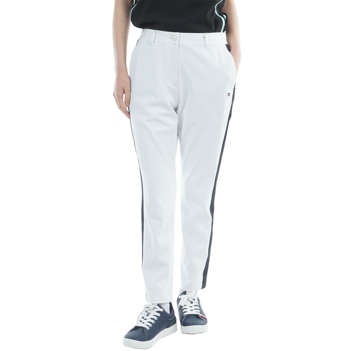 ストレッチ サイドライン 9分丈パンツ レディス(ロングパンツ)|TOMMY