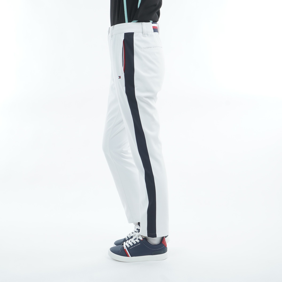   GOLF トミーヒルフィガーゴルフ ロングパンツ ストレッチ サイドライン 9分丈パンツ レディス(ロングパンツ)|TOMMY