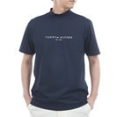 ストレッチ レイブロックワッフル モックネック半袖シャツ