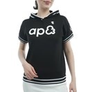 ストレッチ アクティブニット半袖プルオーバーフーディー