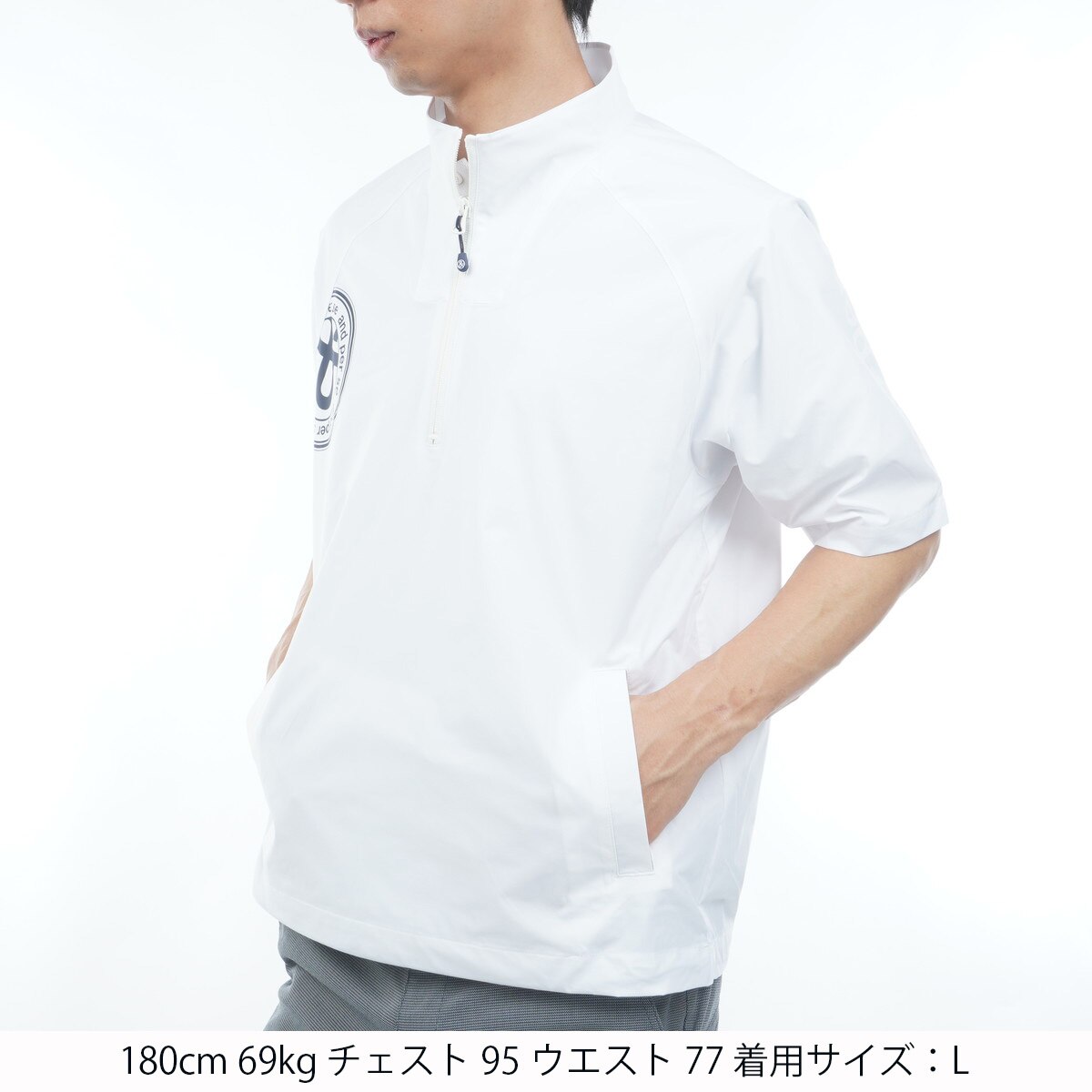 ストレッチ マルチウェザー ハーフジップ半袖シャツ(半袖シャツ