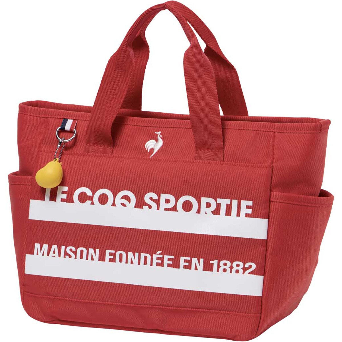 ボーダーデザインチャーム付きカートポーチ(ラウンドバッグ)|Le coq