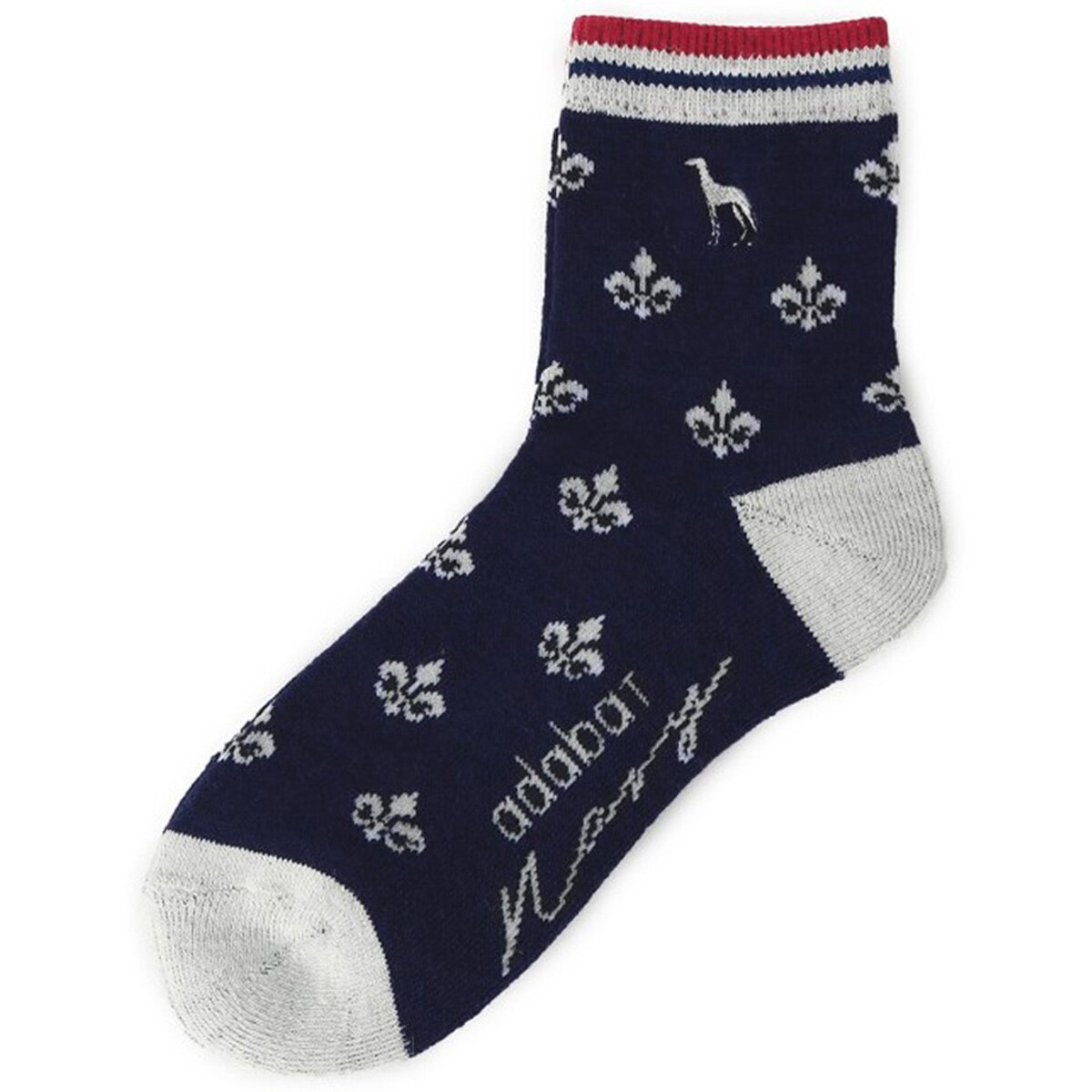 フルールドリス レギュラーソックス レディス(靴下)|ADABAT NAVY