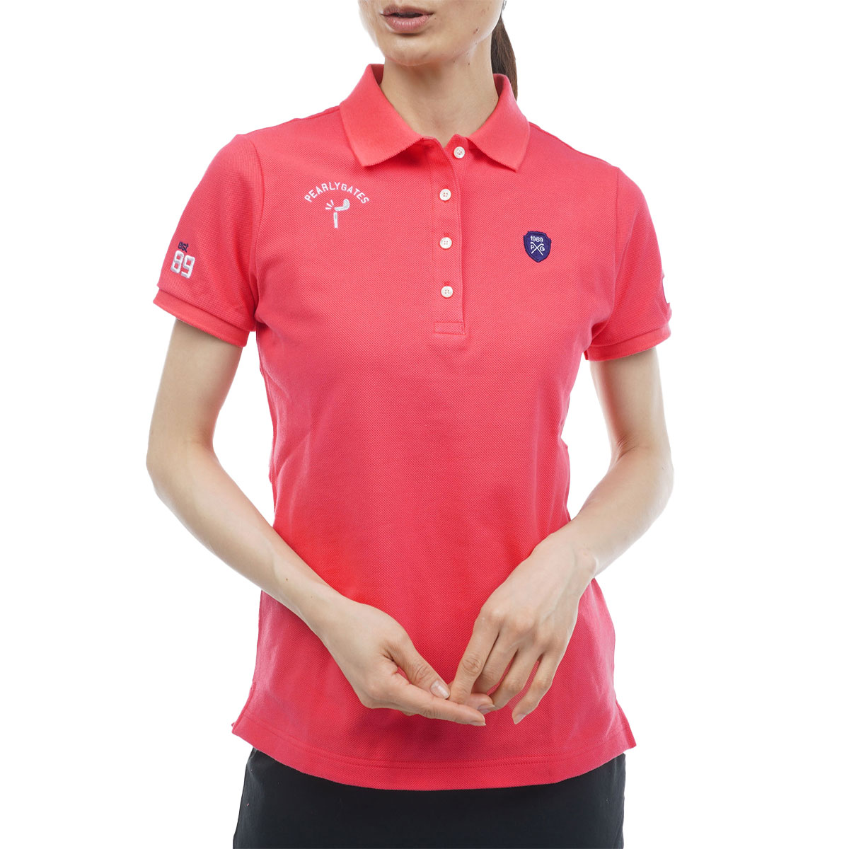 鹿の子 半袖ポロシャツ レディス(半袖シャツ・ポロシャツ)|PEARLY