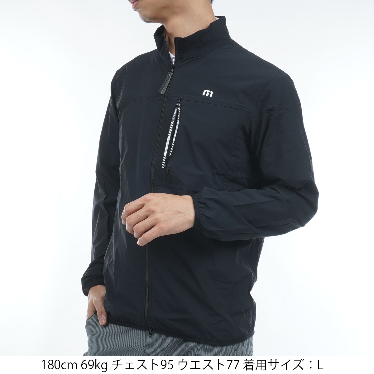 AN　TravisMathew新品軽量ポケッタブルジャケット　スカル トラヴィスマシュー ゴルフウェア 長袖ウインドブレーカー 春 夏 軽量