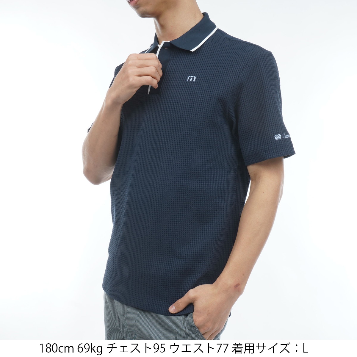 ストレッチ ワッフル半袖ポロシャツ(半袖シャツ・ポロシャツ)|Travis