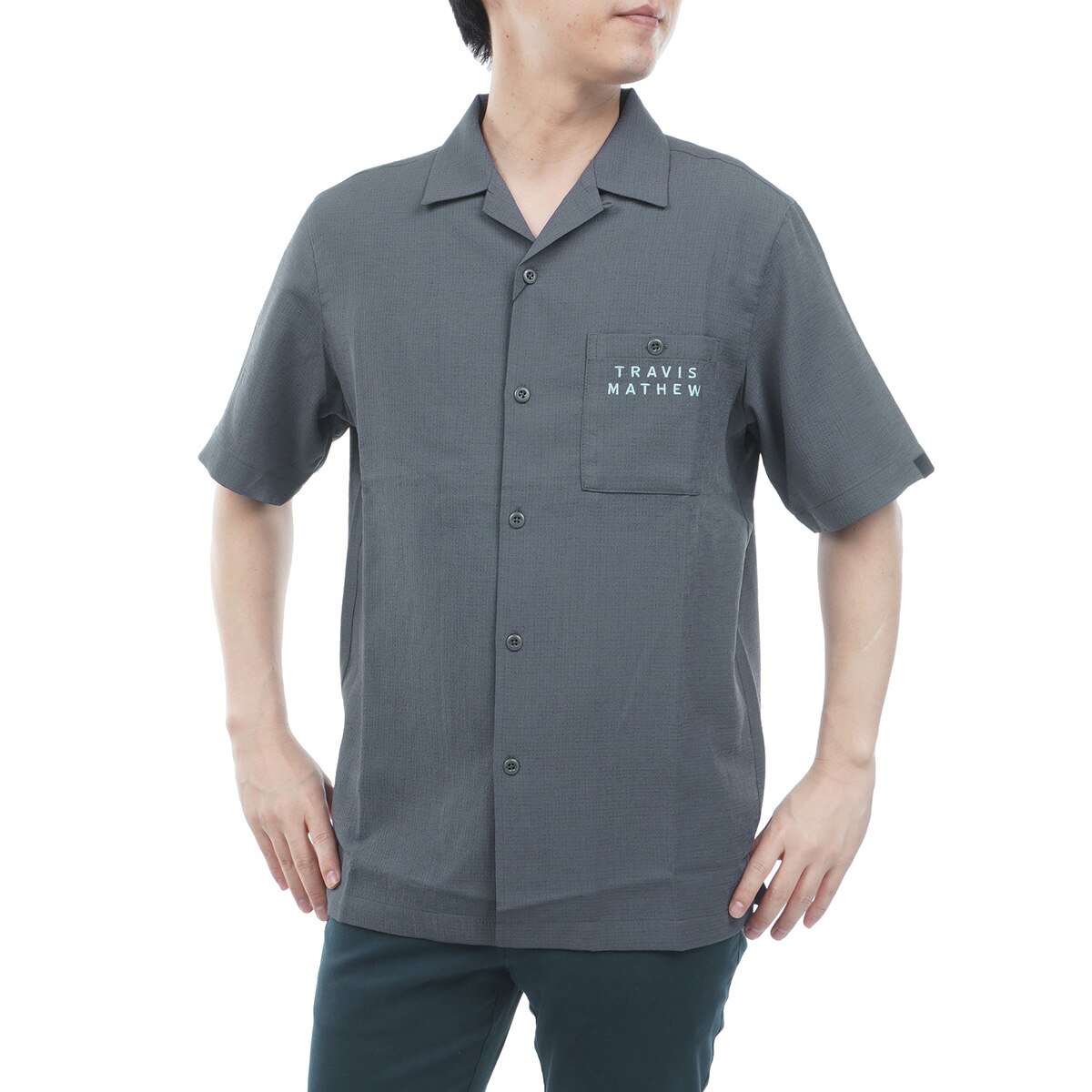 バックプリントオープン半袖シャツ(半袖シャツ・ポロシャツ)|Travis