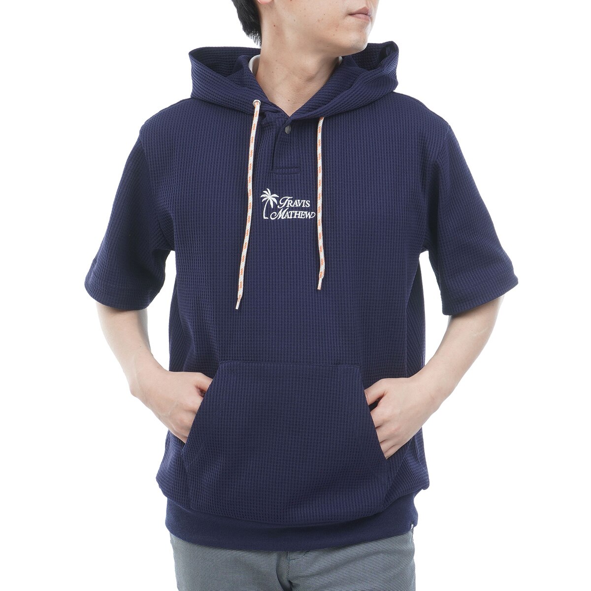 ワッフル半袖フーディー(中間着(セーター、トレーナー))|Travis Mathew