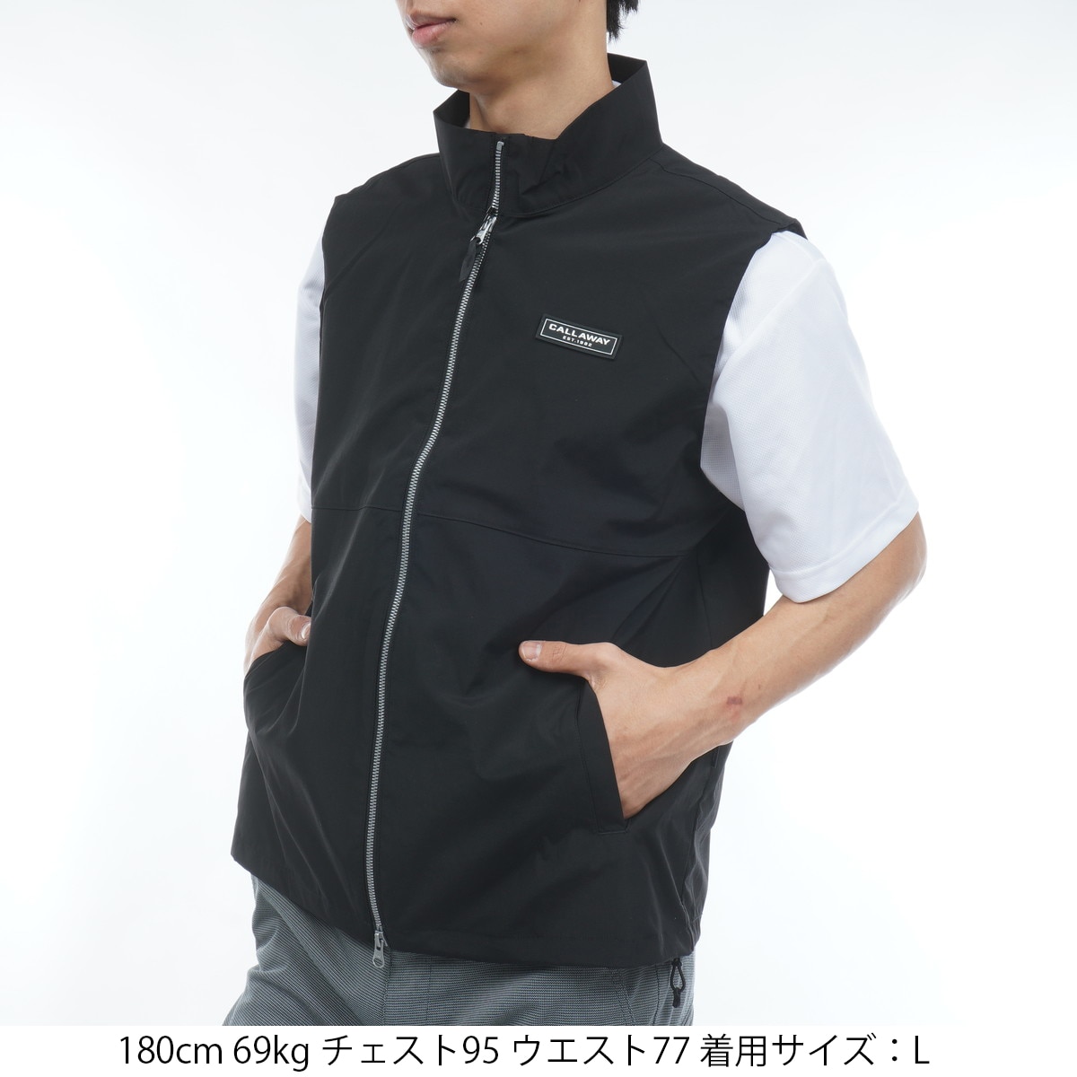 ストレッチ撥水フルジップベスト(ベスト)|Callaway Golf(キャロウェイ