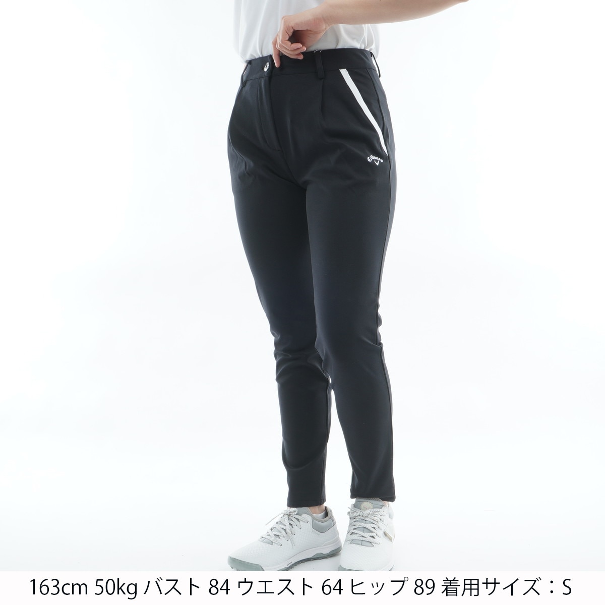 ストレッチ撥水ニット ワンタックツイルパンツ レディス(ロングパンツ