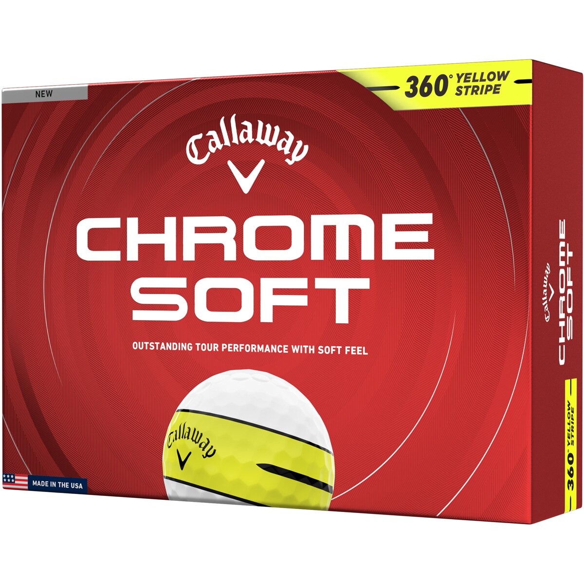 CHROME SOFT 360 イエローストライプ ボール(ボール（新品）)|CHROME