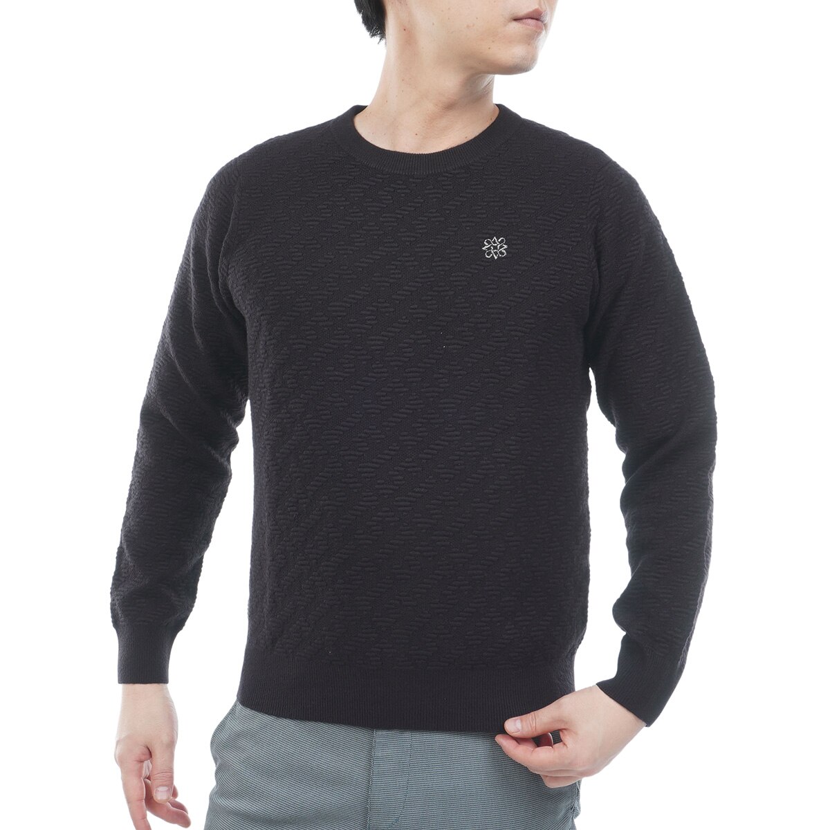 セール・アウトレット】モノグラムプルオーバーセーター(中間着