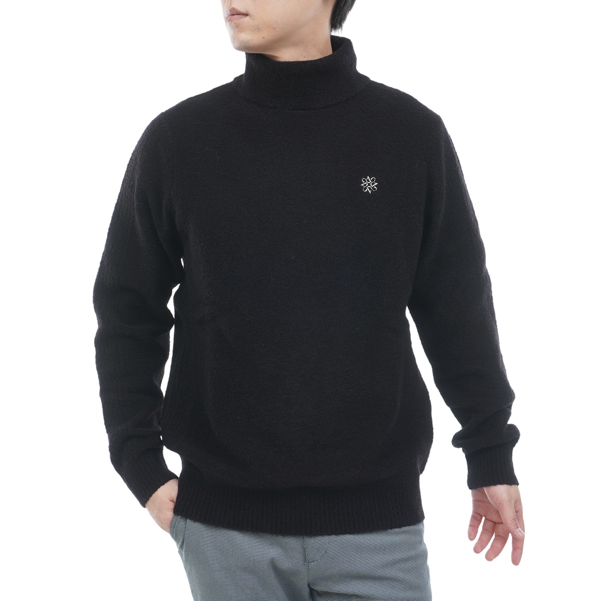 セール・アウトレット】天竺裏目タートルネックセーター(中間着