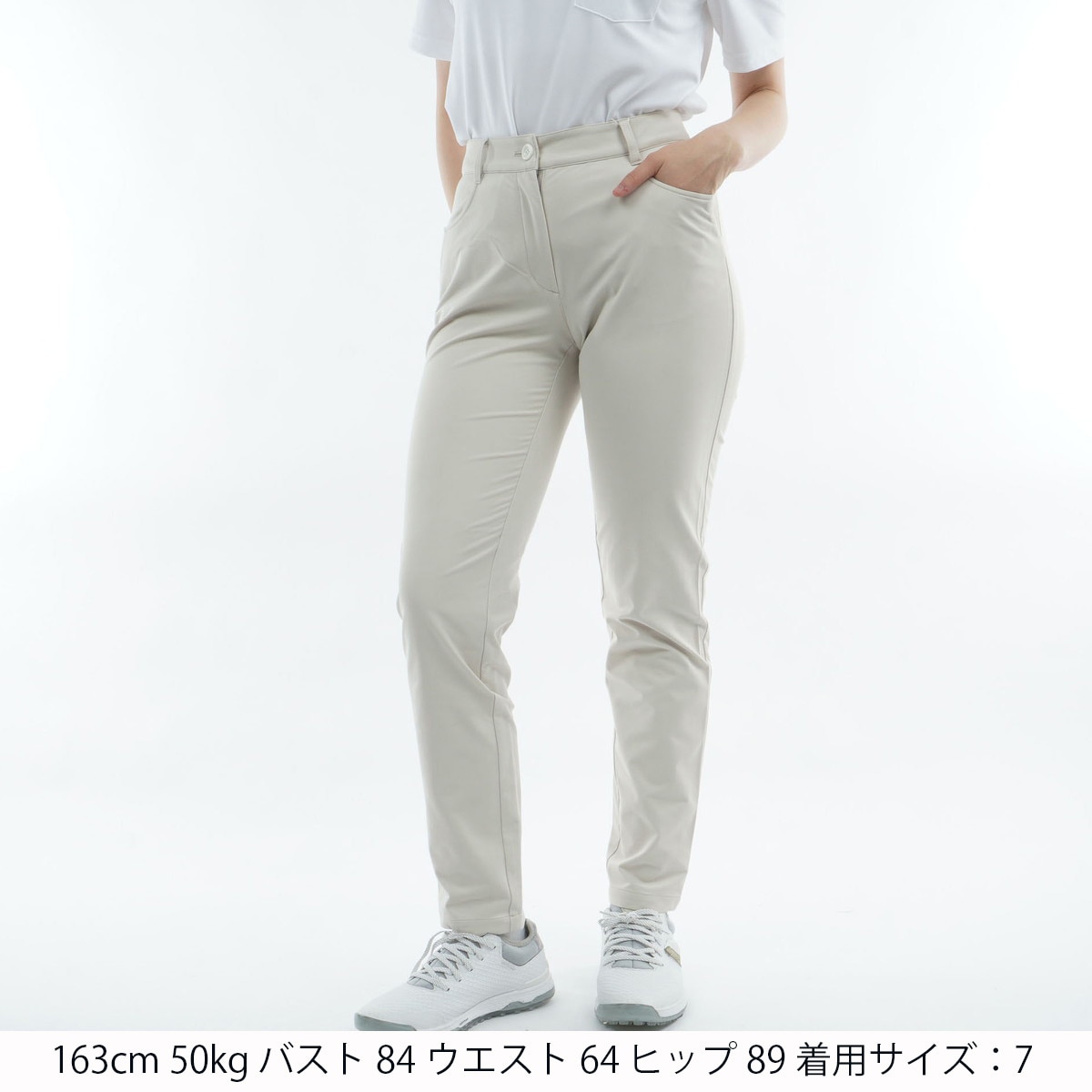 ストレッチ 6Dパターンカラーパンツ レディス(ロングパンツ