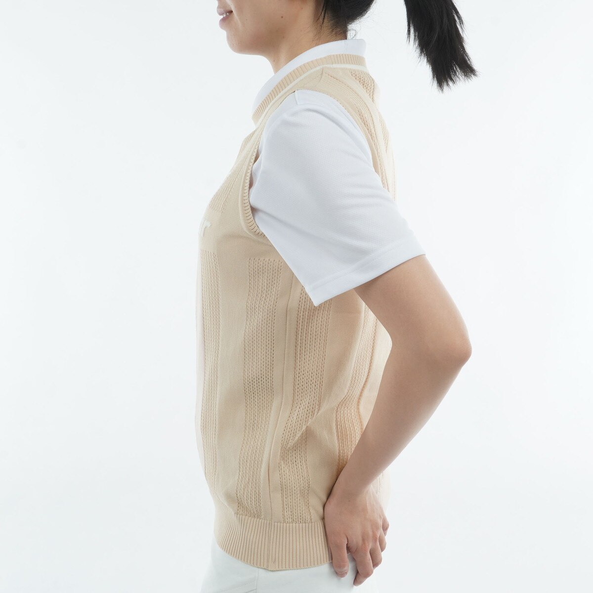 ロゴメッシュクルーネックニットベスト レディス(ベスト)|Munsingwear