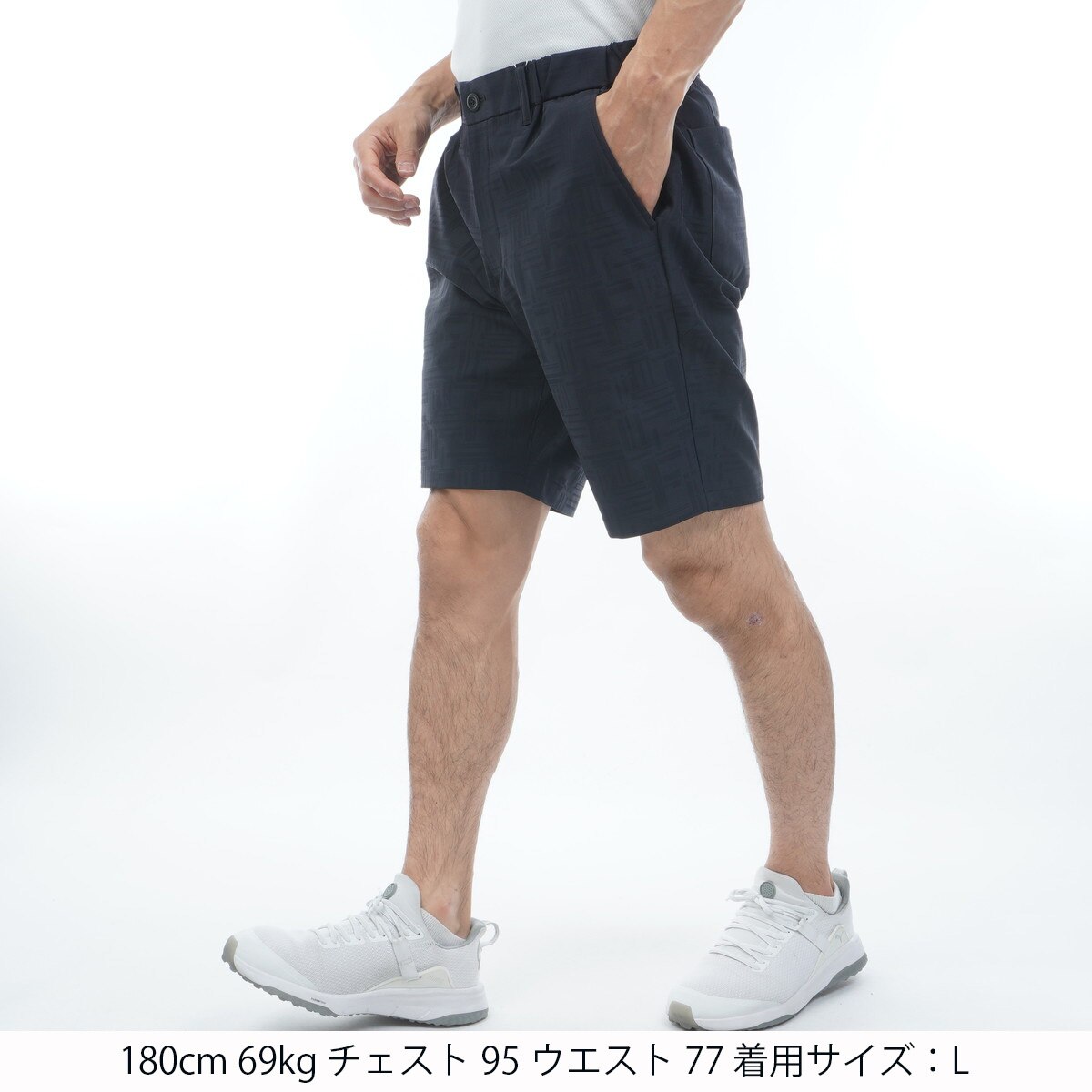 ストレッチ チェックジャカードショートパンツ(ハーフパンツ)|Le coq