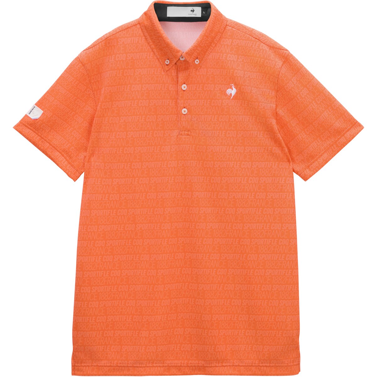 ストレッチ ロゴボーダー柄半袖ポロシャツ(半袖シャツ・ポロシャツ)|Le