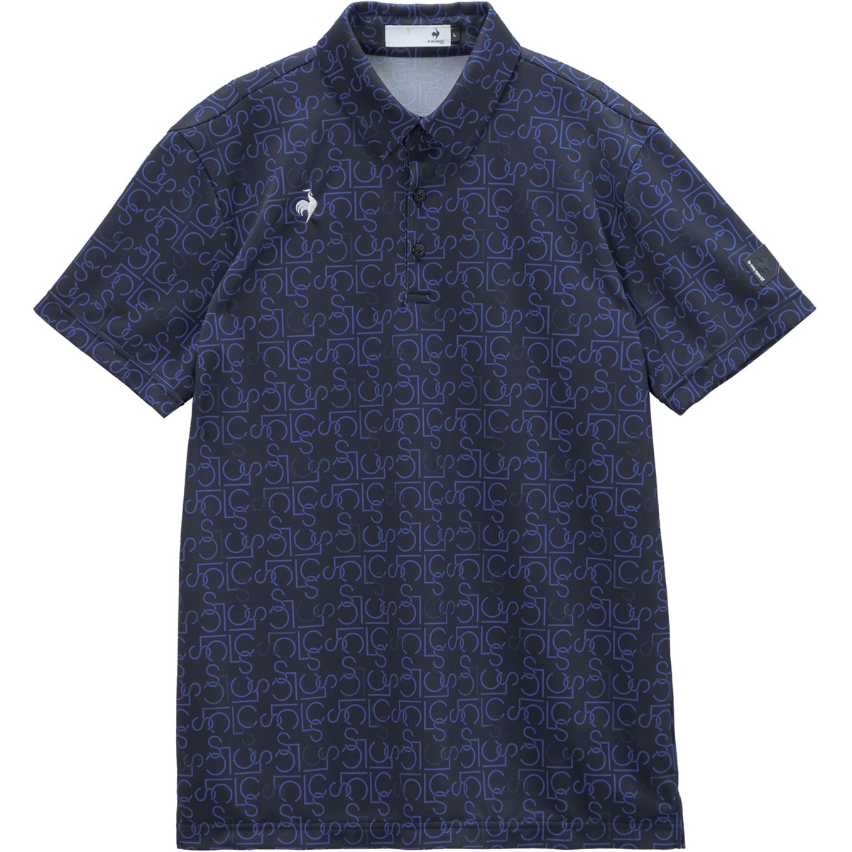 ストレッチ LCSモノグラム柄半袖ポロシャツ(半袖シャツ・ポロシャツ