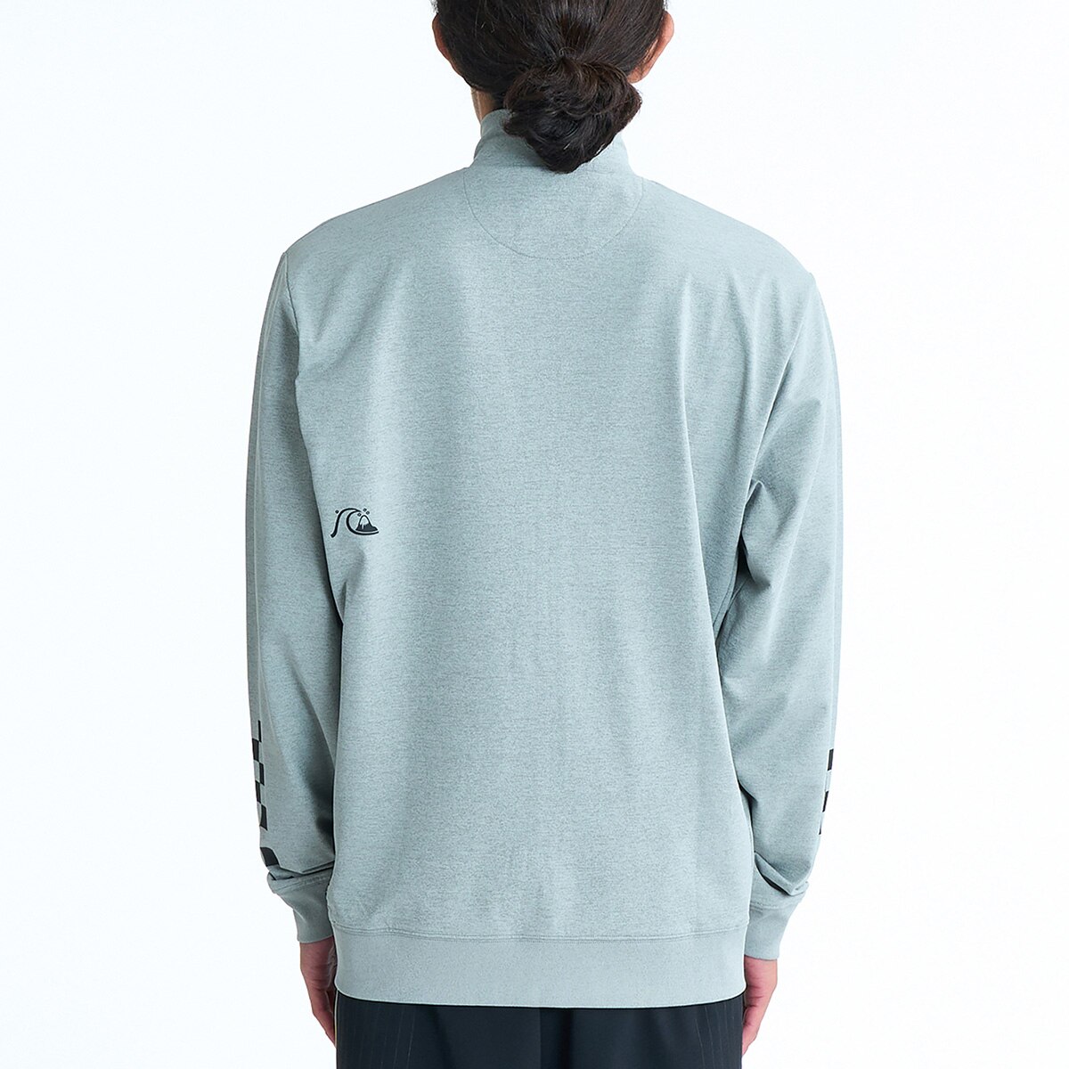 ストレッチ チェッカー ジップ長袖ラッシュガード(長袖シャツ