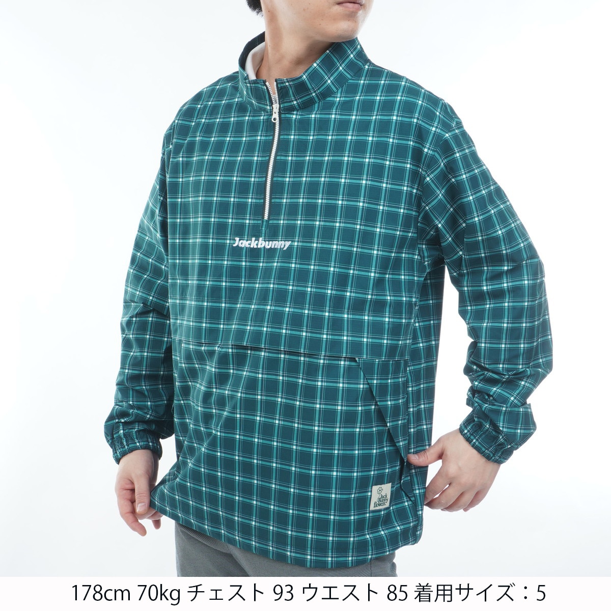 グリーン　L　サイズ　5 ジャックバニー　ハーフジップシャツ　ゴルフウェア 0000813120_002_02.jpg?h=182&w=182