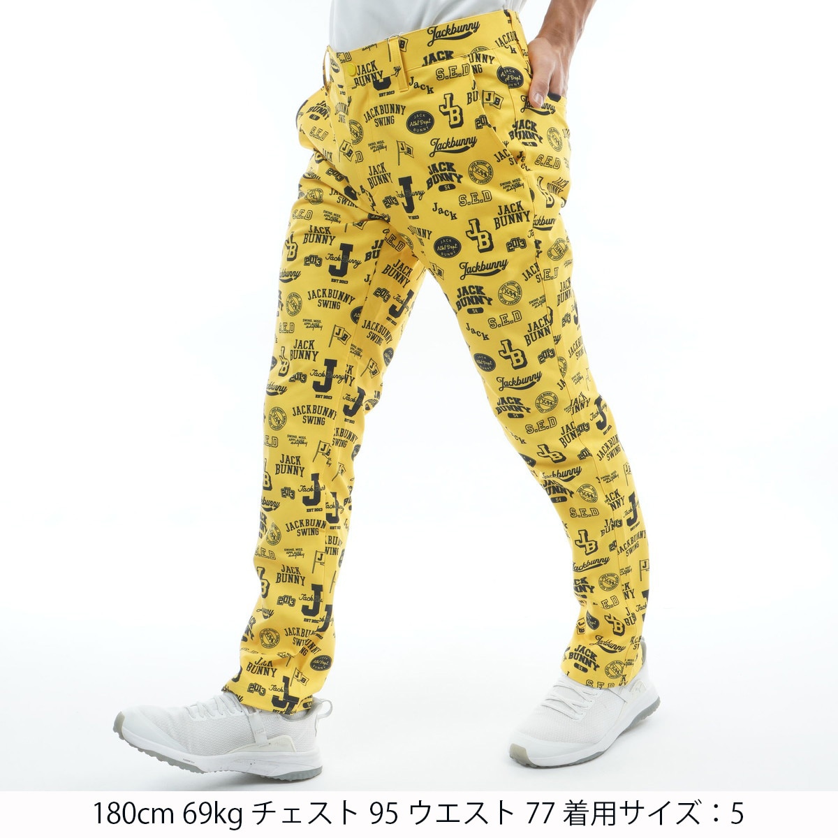 ストレッチ ロゴプリント ロングパンツ(ロングパンツ)|Jack Bunny