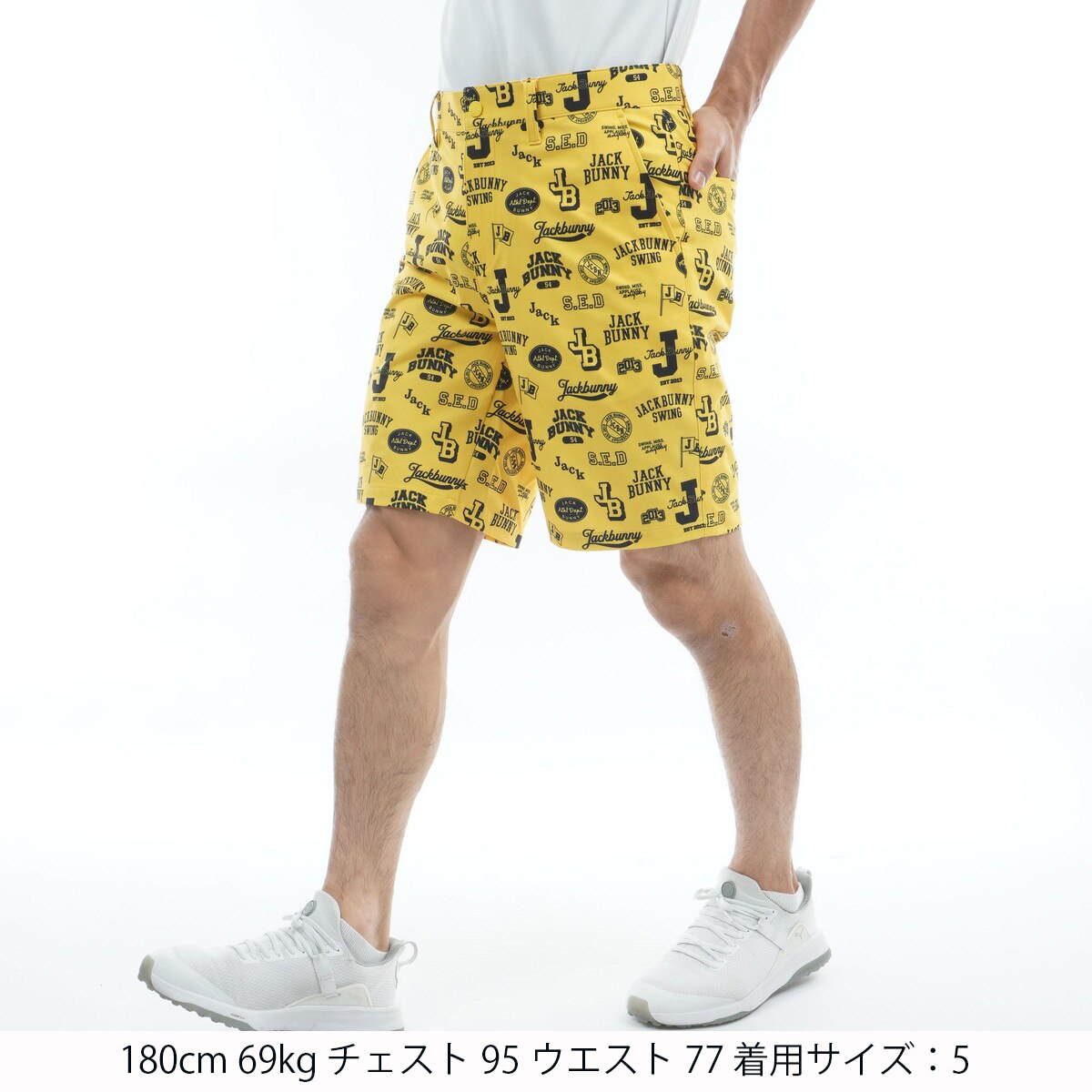 ストレッチ ロゴプリント ショートパンツ(ハーフパンツ)|Jack Bunny