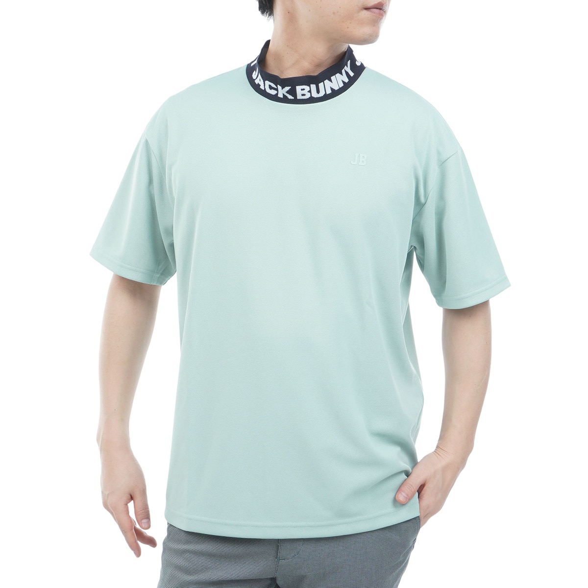 ロゴジャカード モックネック半袖シャツ(半袖シャツ・ポロシャツ)|Jack