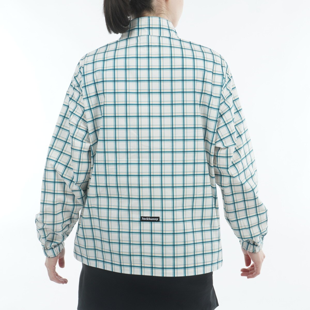 チェックプリント ハーフジップブルゾン レディス(アウター(ブルゾン