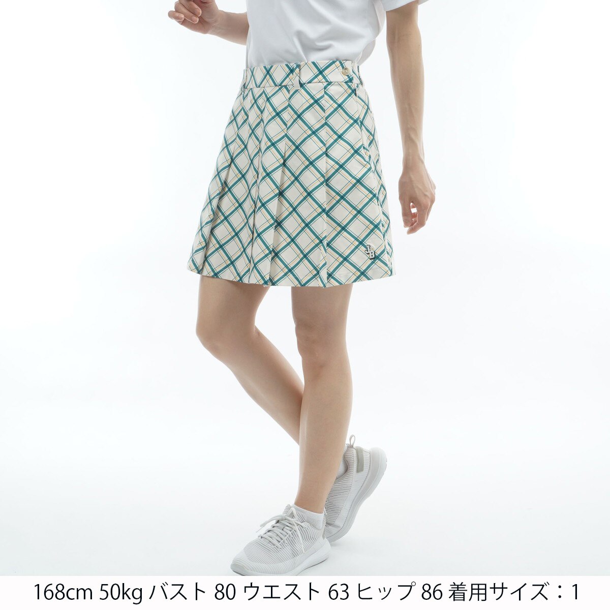 バイアスチェック プリーツスカート レディス(スカート)|Jack Bunny