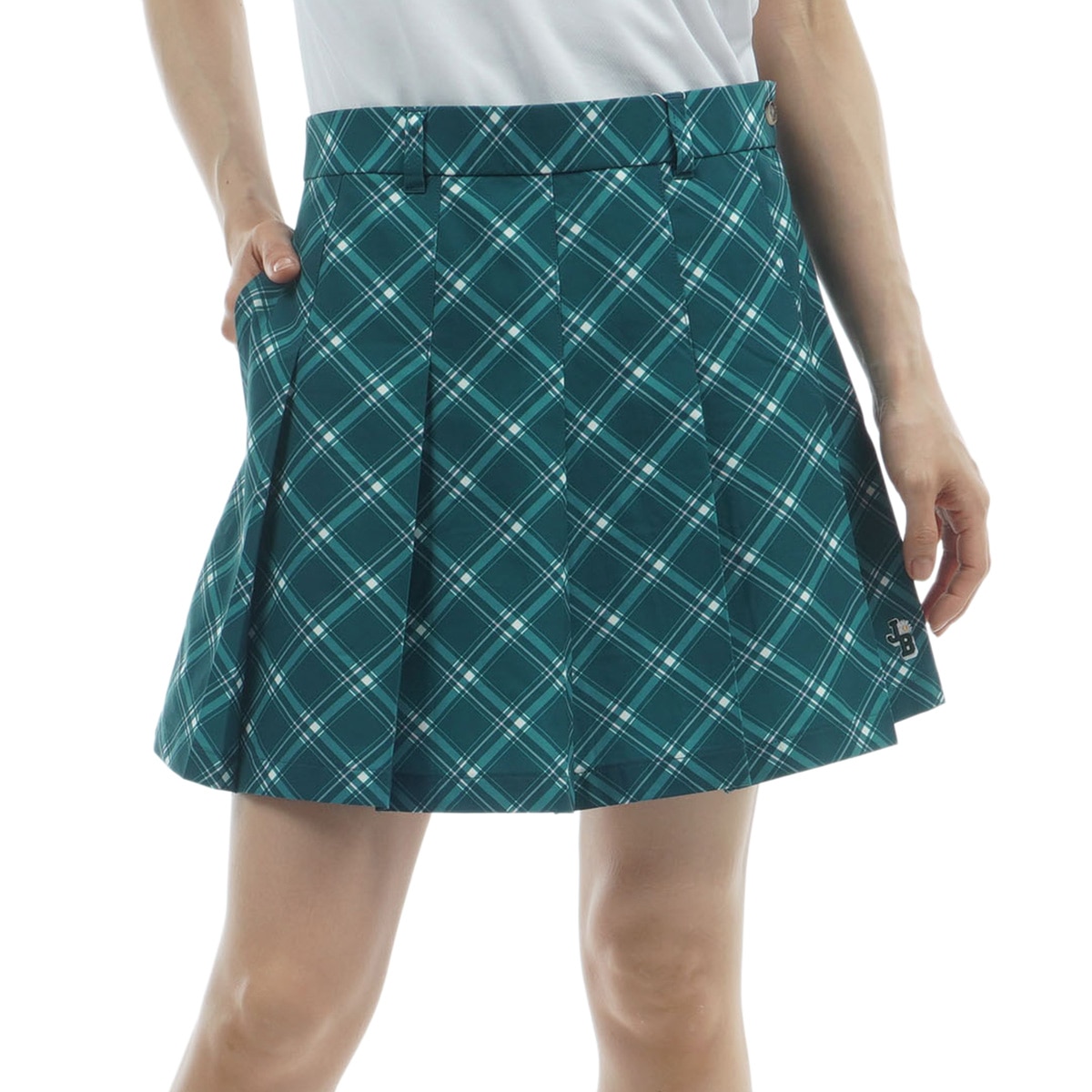 バイアスチェック プリーツスカート レディス(スカート)|Jack Bunny