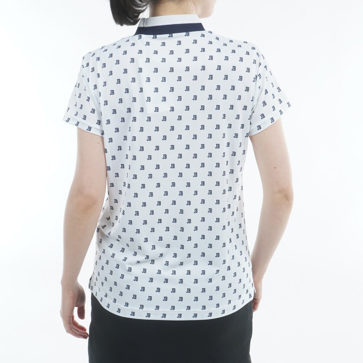 ロゴプリント モックネック半袖シャツ レディス(半袖シャツ