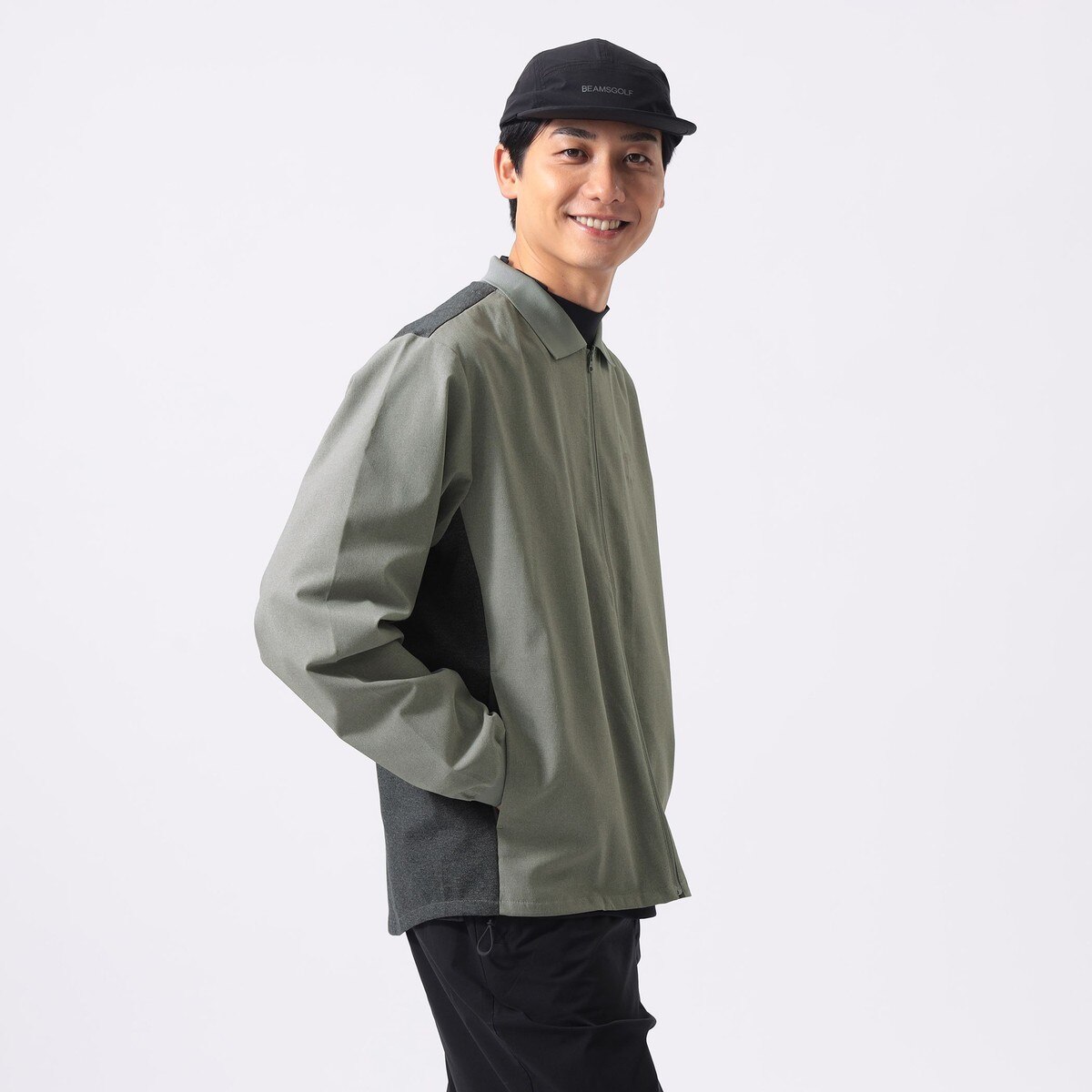 ORANGE LABEL 切り替え フルジップ シャツブルゾン(アウター(ブルゾン