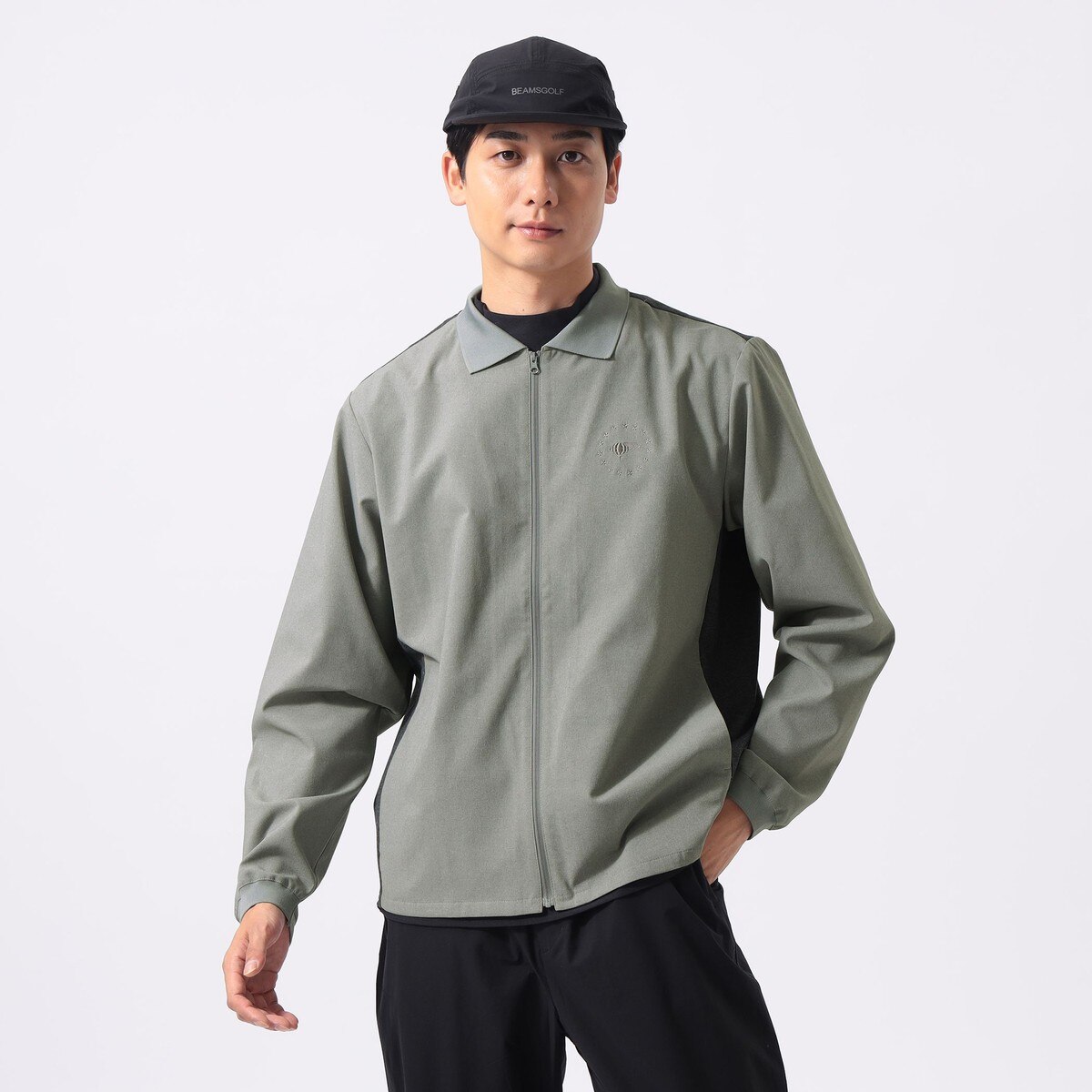 う*い様 BEAMS GOLF ORANGE LABEL 中綿 切替 プルオーバ ORANGE LABEL 切り替え フルジップ シャツブルゾン(アウター(ブルゾン