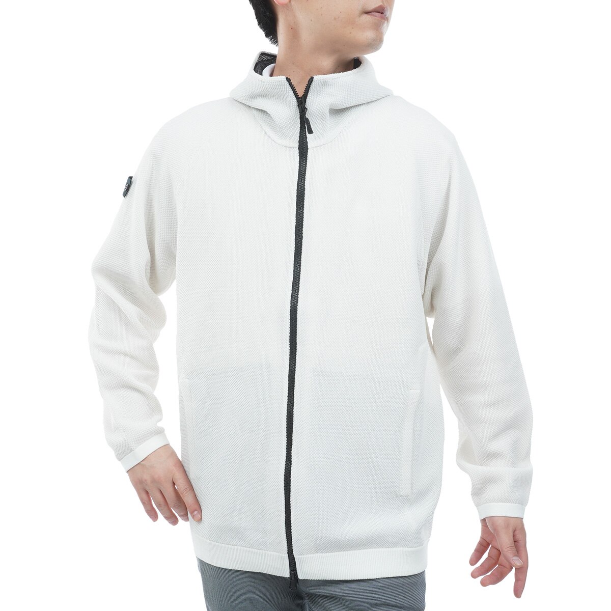 BRIEFING ブリーフィング ホワイト ニットパーカー Mサイズ WR ニットパーカー(中間着(セーター、トレーナー))|BRIEFING