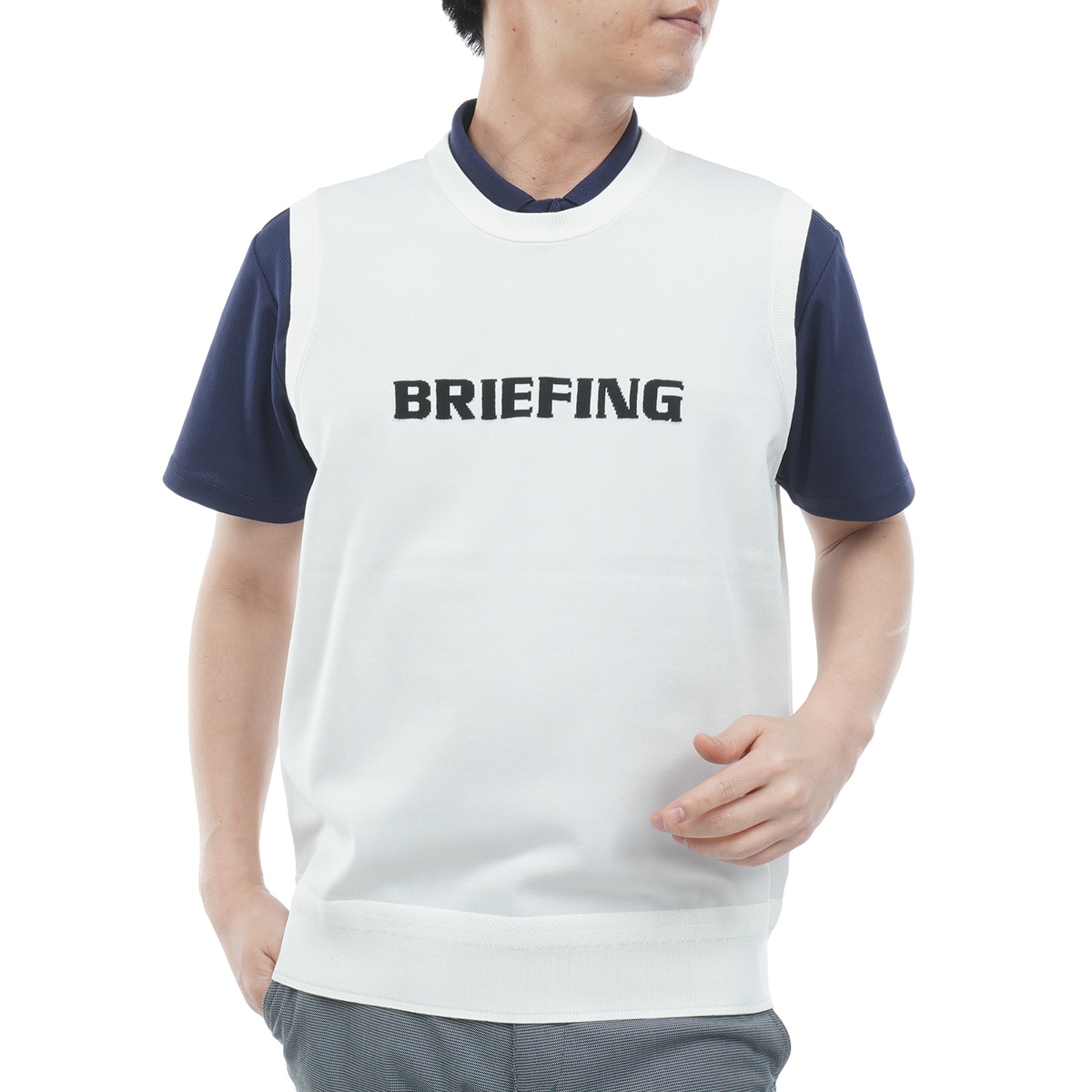 WR クルーネックニットベスト(ベスト)|BRIEFING(ブリーフィング