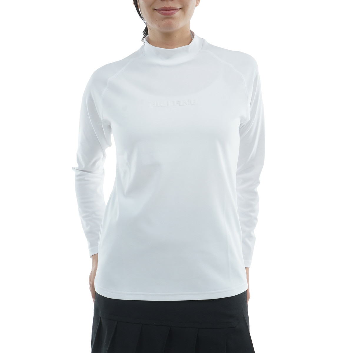 STITCHED 3Dロゴ ハイネック長袖シャツ レディス(長袖シャツ