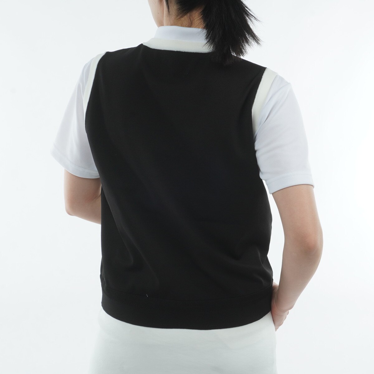 WR バイカラー Vネックニットベスト レディス(ベスト)|BRIEFING