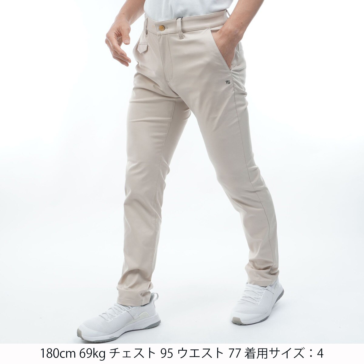 ストレッチ ヘリンボーンノータックパンツ(ロングパンツ)|PEARLY GATES