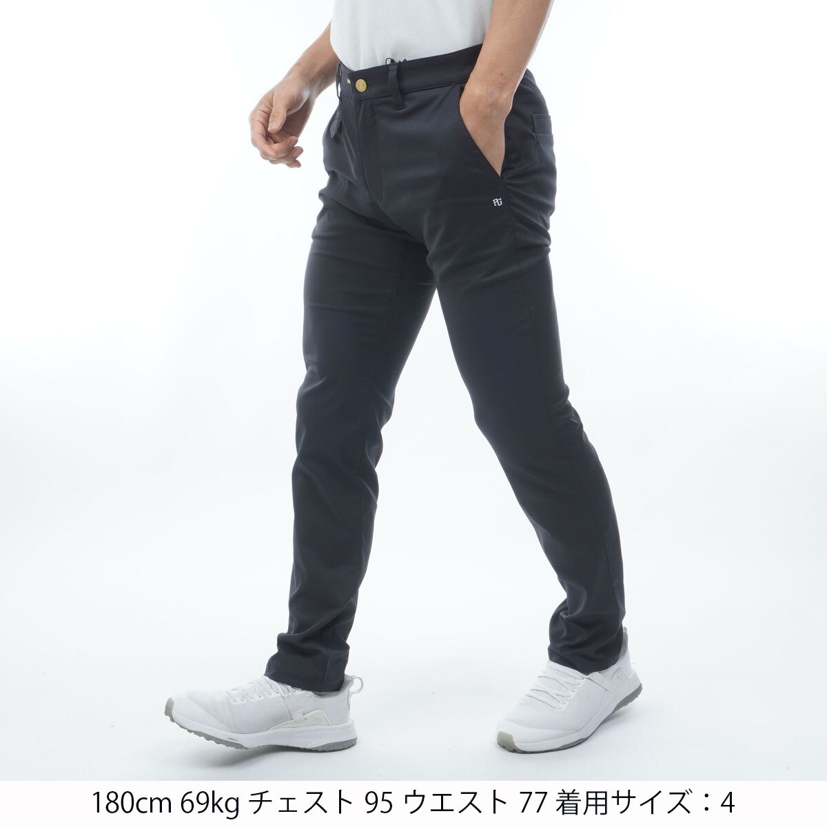 ストレッチ ヘリンボーンノータックパンツ(ロングパンツ)|PEARLY GATES