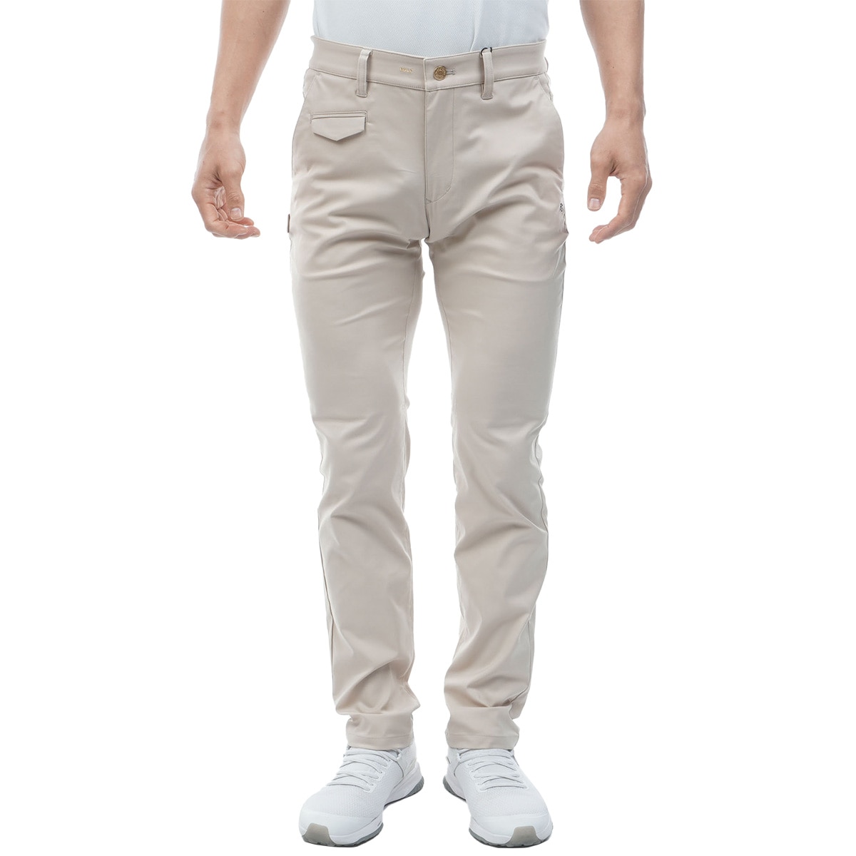 ストレッチ ヘリンボーンノータックパンツ(ロングパンツ)|PEARLY GATES