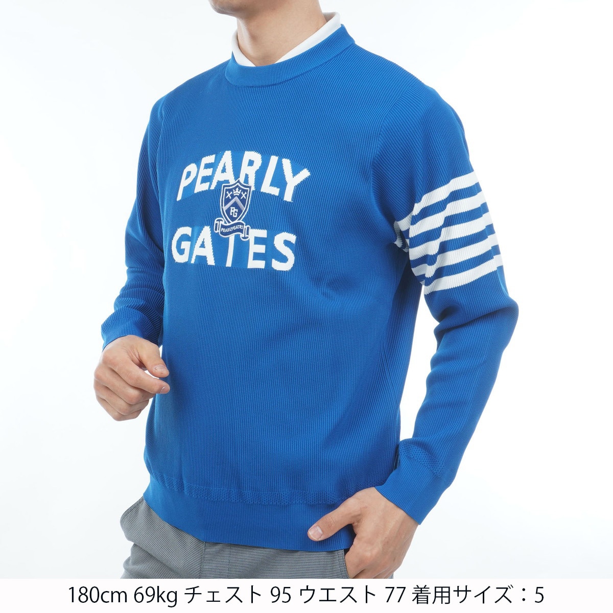 エンブレム プルオーバークルーネックセーター(中間着(セーター
