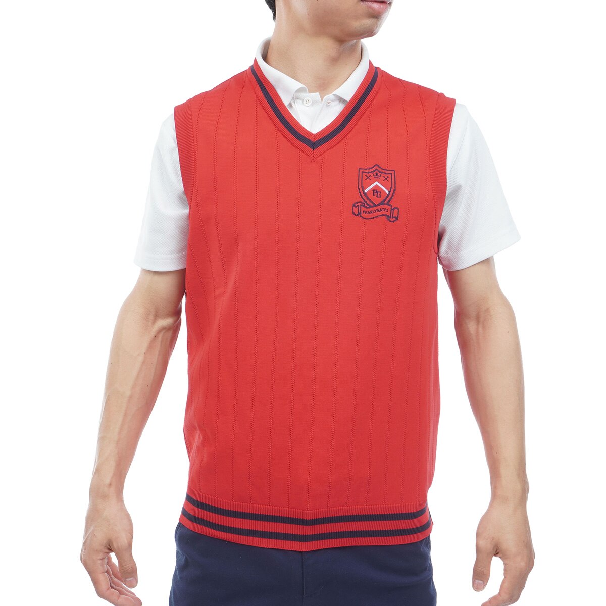 エンブレム ニットベスト(ベスト)|PEARLY GATES(パーリーゲイツ