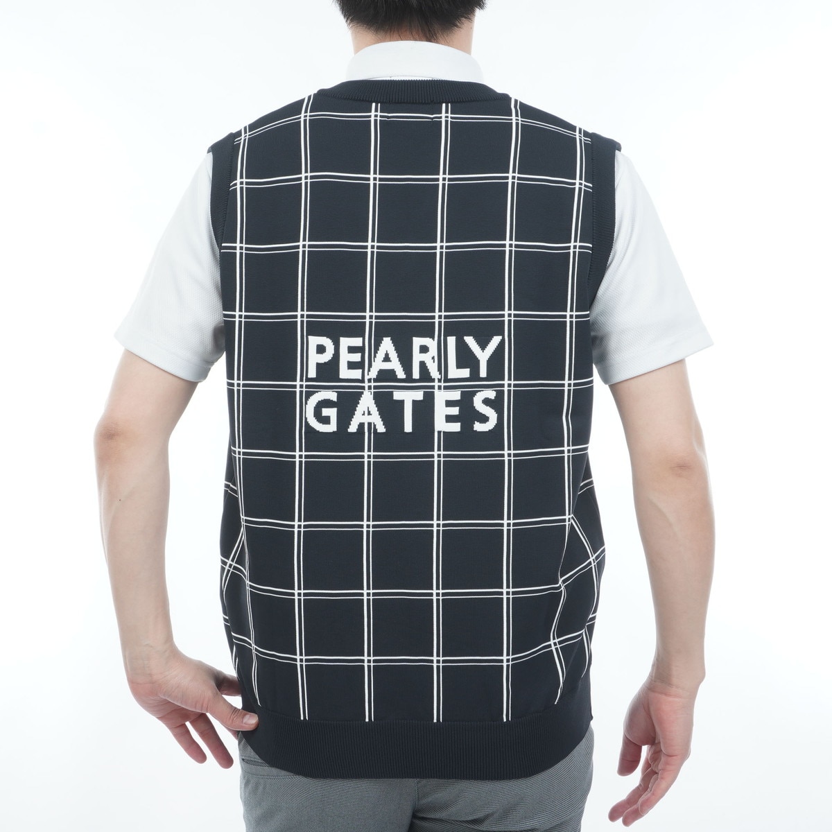ウインドペンインターシャ エンブレムニットベスト(ベスト)|PEARLY