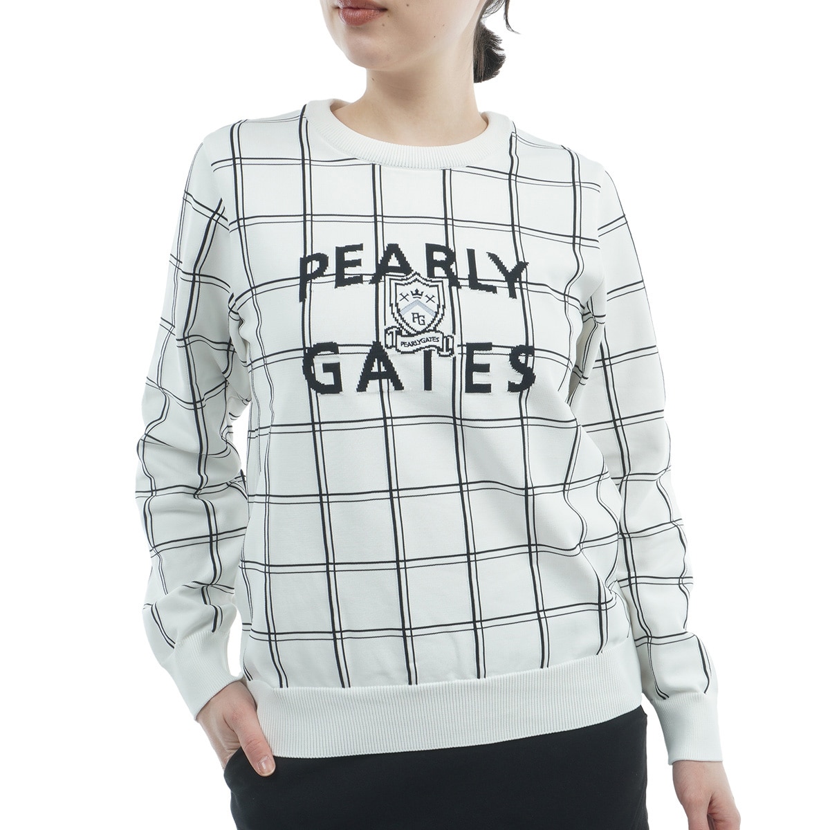 PEARLY GATES パーリーゲイツ　長袖セーター 収納袋付き 美品】PEARLY GATES パーリーゲイツ 2023年モデル 長袖ニットセーター