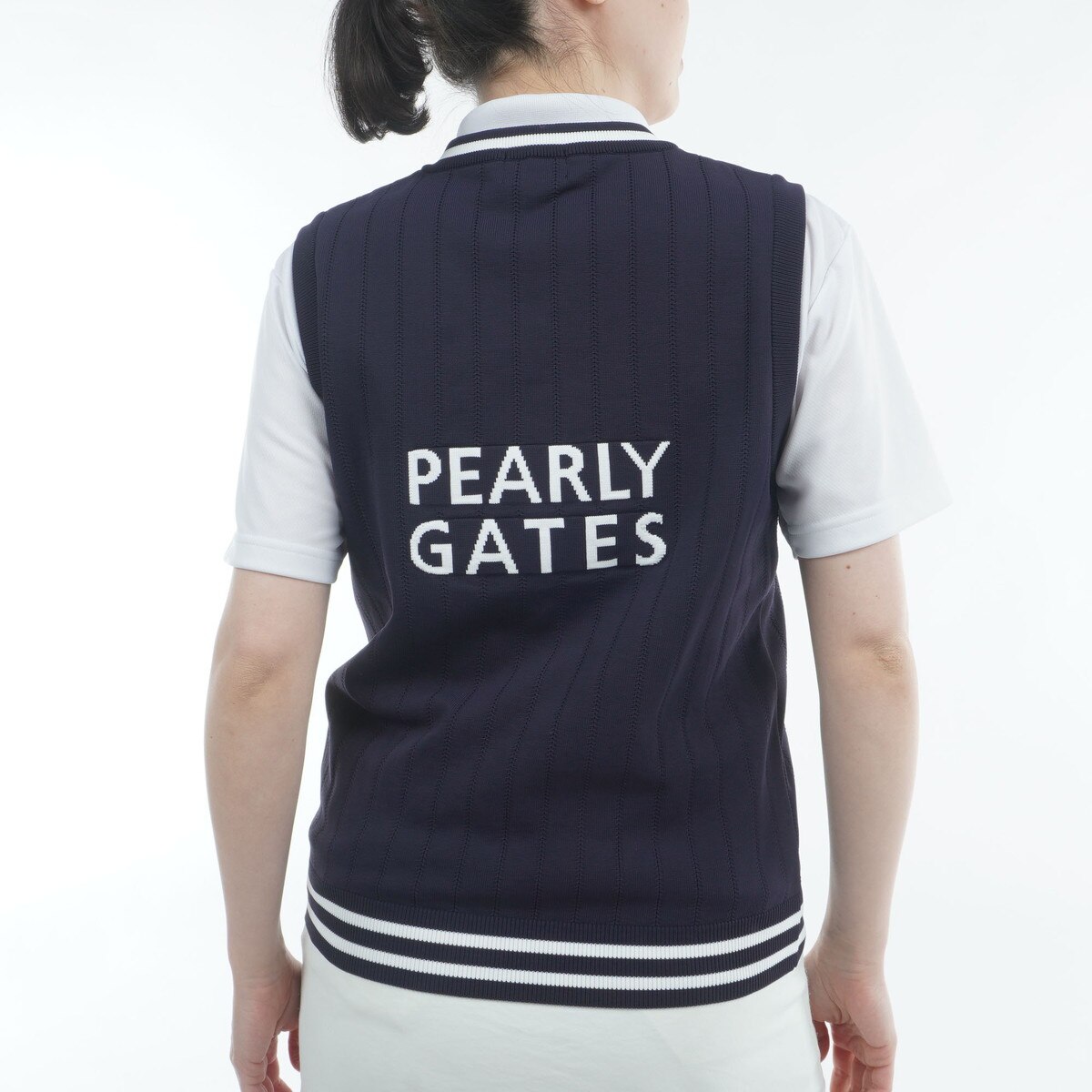エンブレム ニットベスト レディス(ベスト)|PEARLY GATES(パーリー