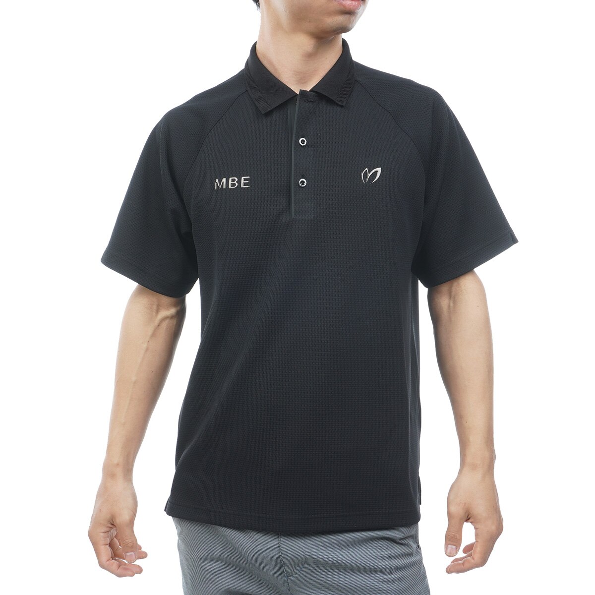 格子ジャカード 半袖ポロシャツ(半袖シャツ・ポロシャツ)|MASTER BUNNY