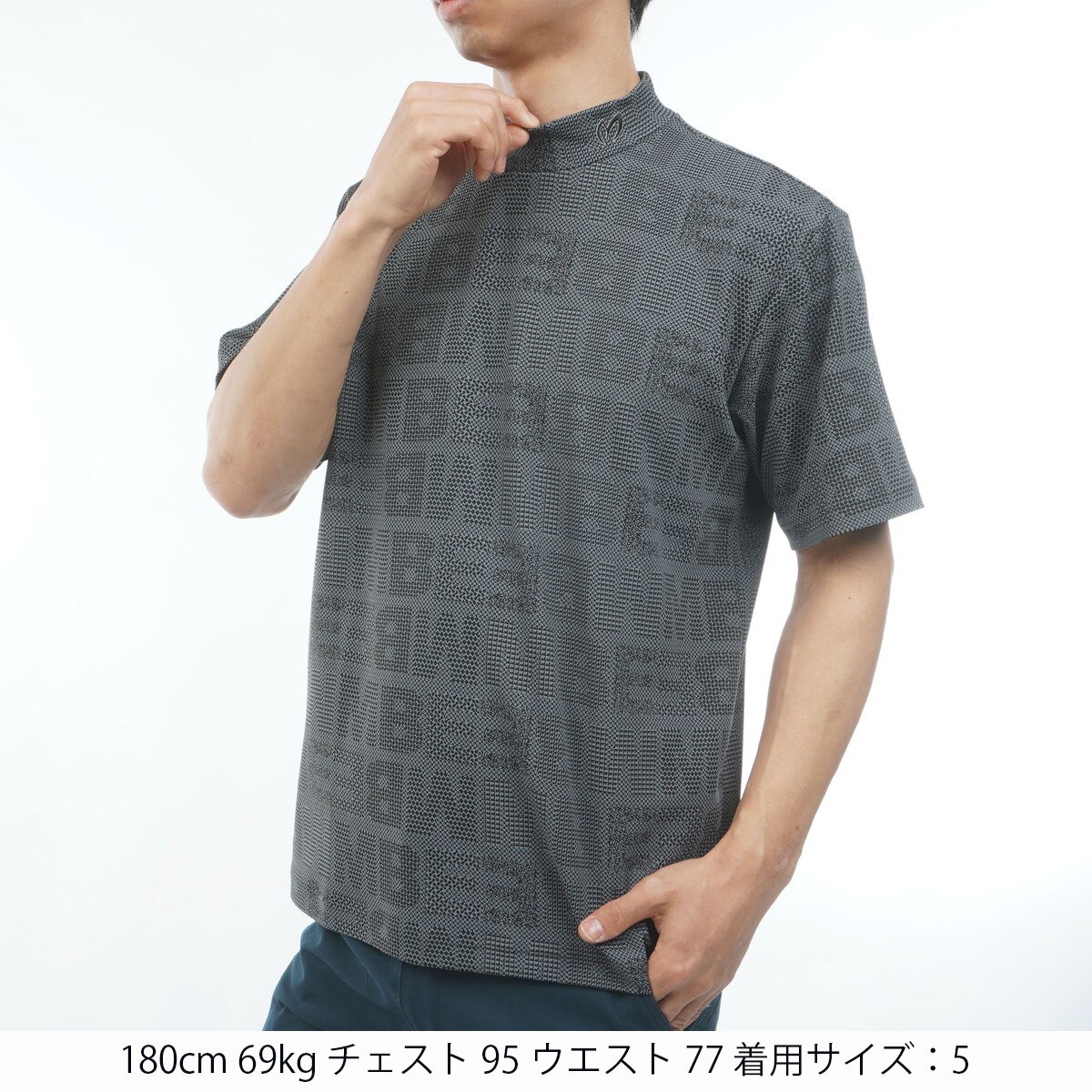 新品■18,700円【マスターバニー】5/L メンズ　半袖モックネック　シャツ 新品 マスターバニーエディション モックネック 長袖シャツ インナー