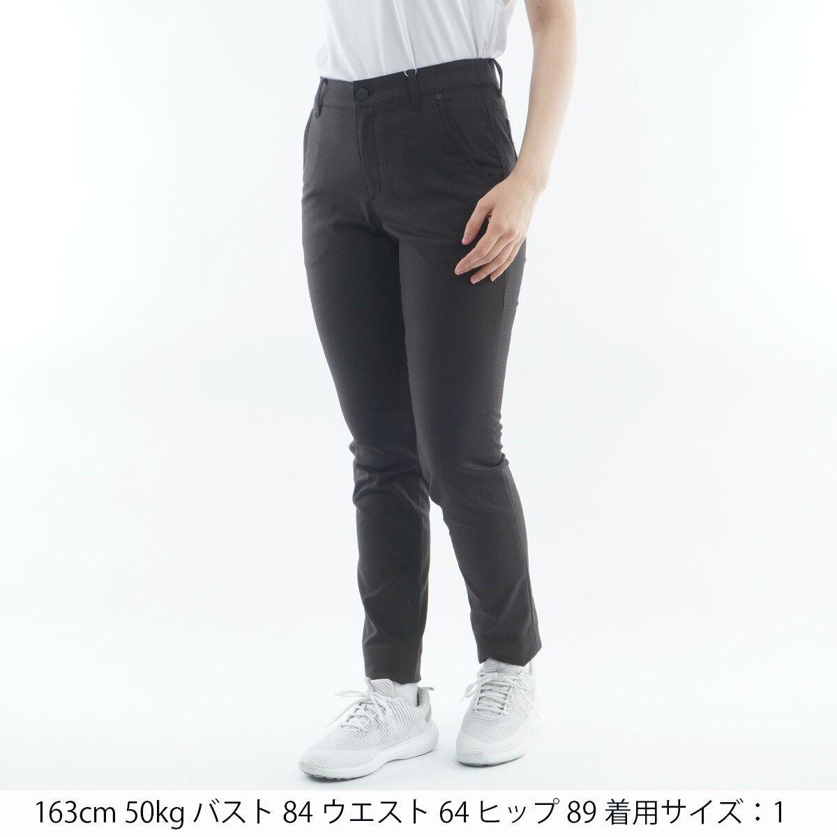 ストレッチポリライジングドビー ノータックパンツ レディス(ロング